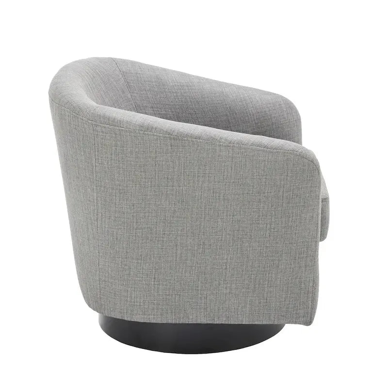 Fauteuils d’appoint modernes pivotants à 360°, fauteuils tonneau avec accoudoirs