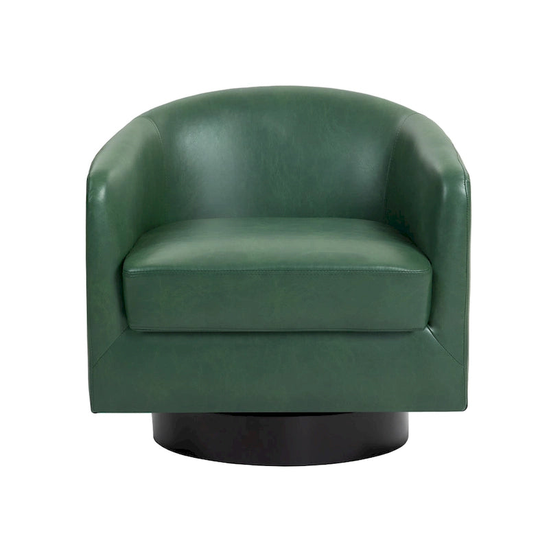 Fauteuils d’appoint modernes pivotants à 360°, fauteuils tonneau avec accoudoirs