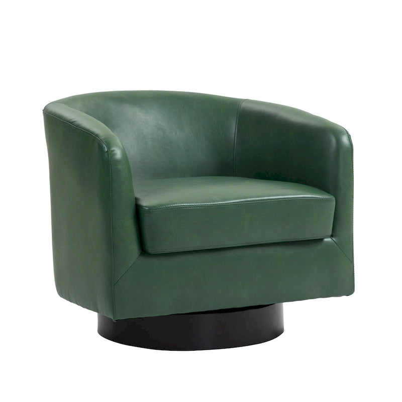 Fauteuils d’appoint modernes pivotants à 360°, fauteuils tonneau avec accoudoirs