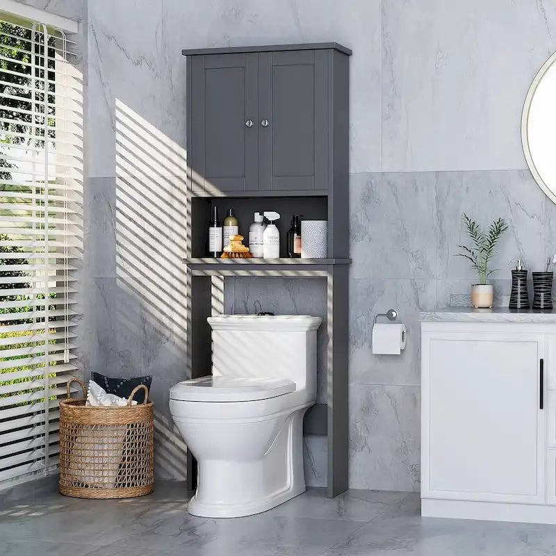 Aufbewahrungsschrank über der Toilette