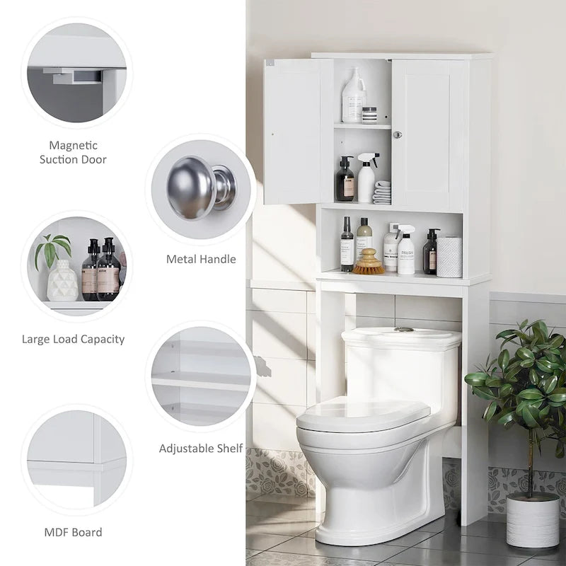 Aufbewahrungsschrank über der Toilette