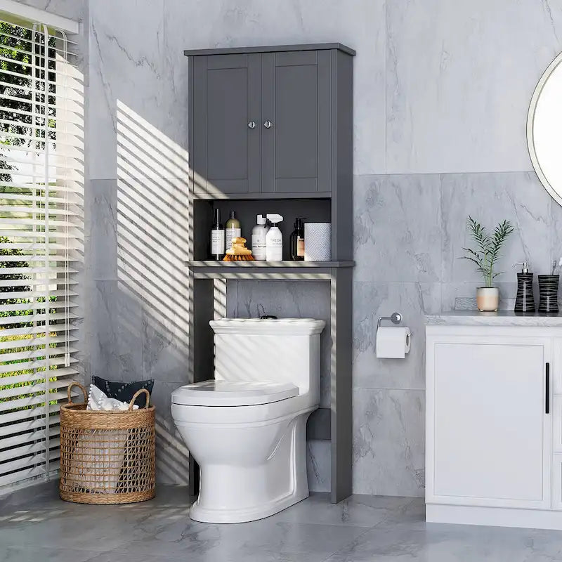 Aufbewahrungsschrank über der Toilette