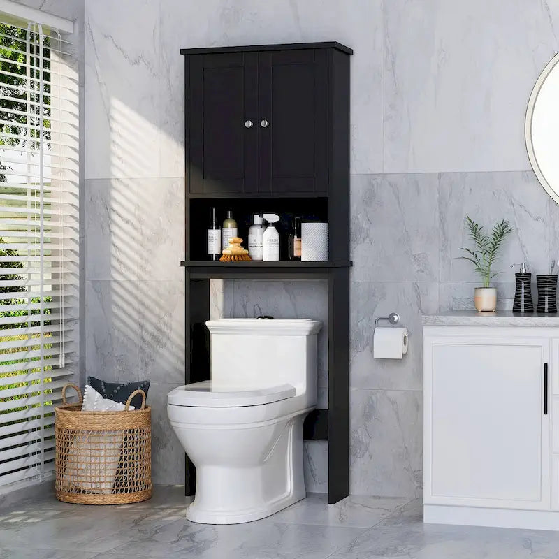 Aufbewahrungsschrank über der Toilette