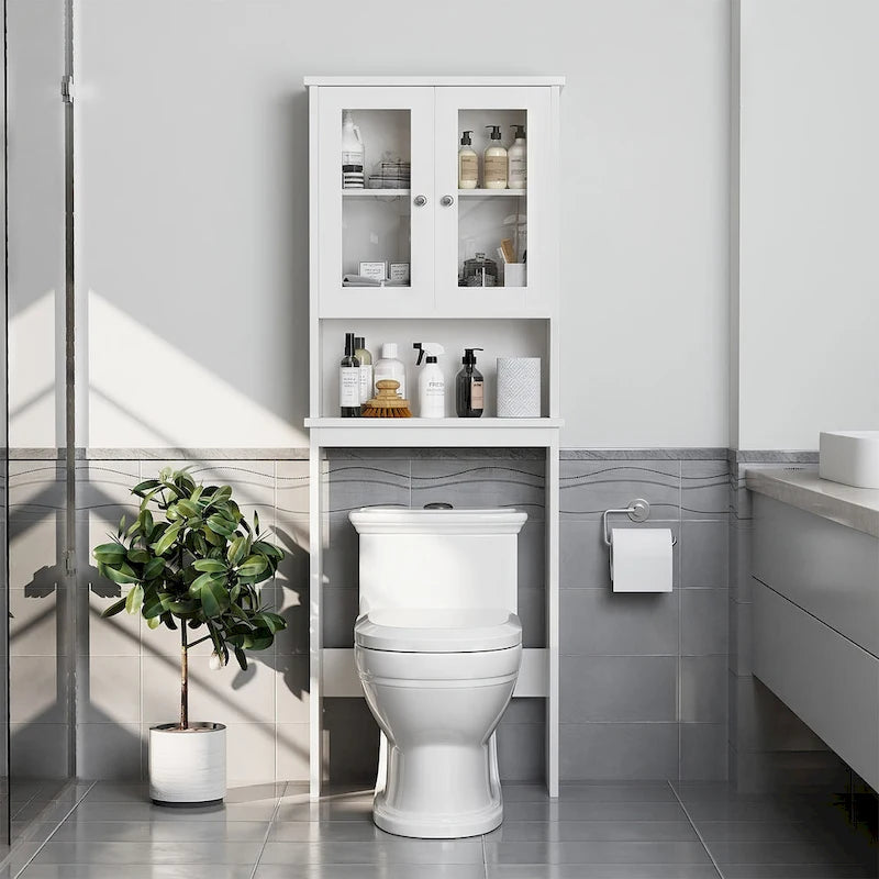 Aufbewahrungsschrank über der Toilette