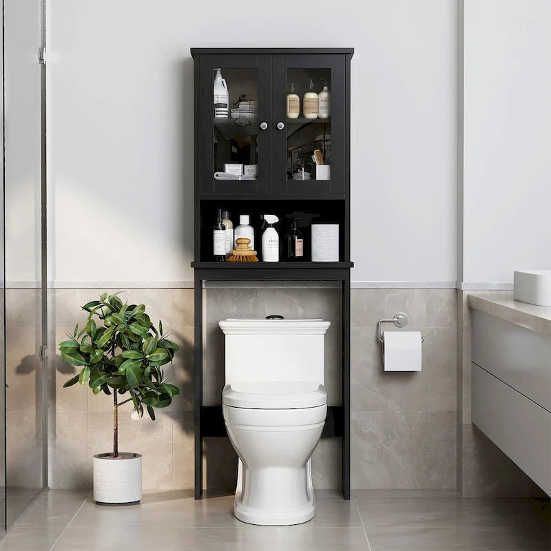 Aufbewahrungsschrank über der Toilette