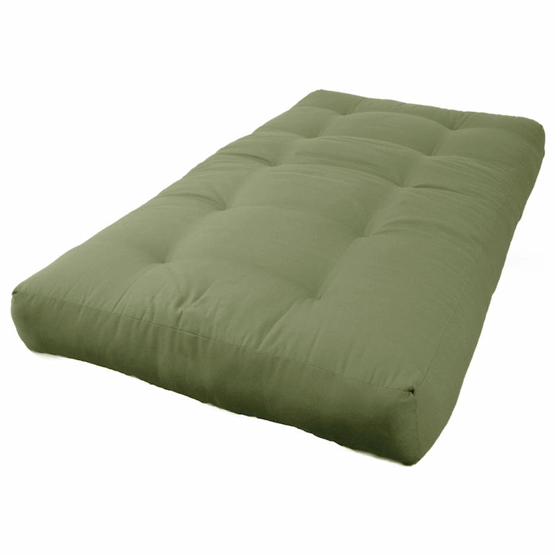 8 Zoll dicke Futonmatratze aus Twill (Einzel-, Doppel- oder Queen-Size)