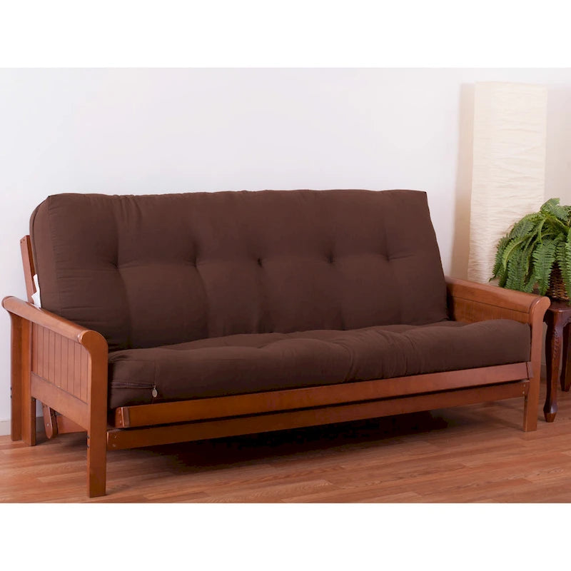 8 Zoll dicke Futonmatratze aus Twill (Einzel-, Doppel- oder Queen-Size)