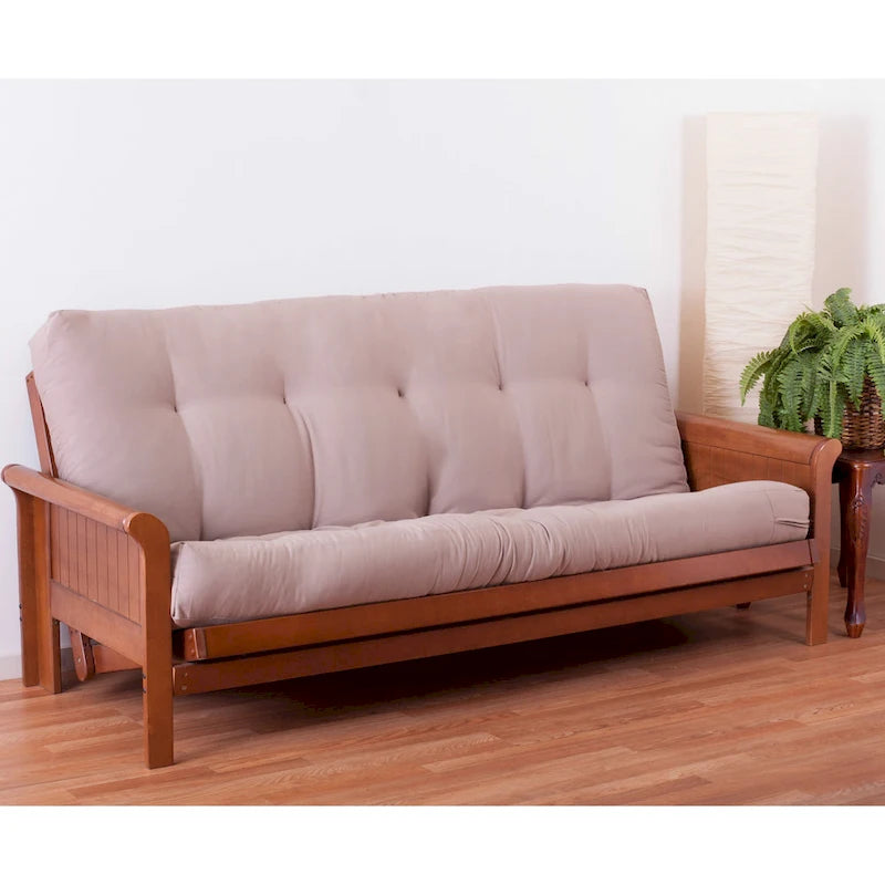 8 Zoll dicke Futonmatratze aus Twill (Einzel-, Doppel- oder Queen-Size)