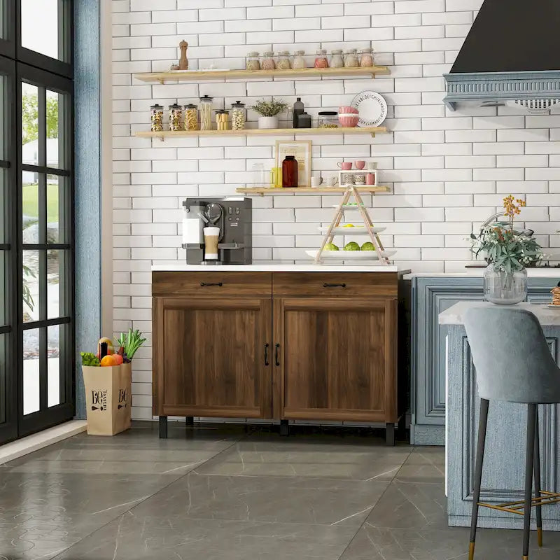 Elegant Kitchen Island - Organize and Beautify Your Space Buffet Table - 47.2X23.6X33.5
