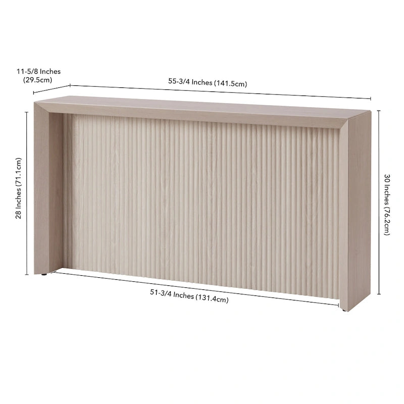 Table console rectangulaire de 56 de largeur - 55.75 de largeur
