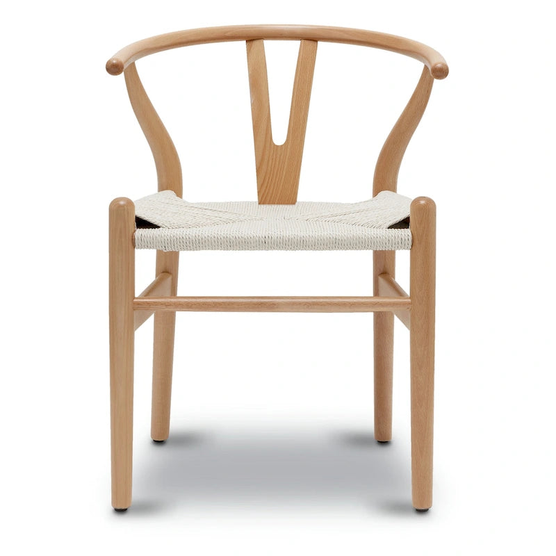 Geflechtstühle mit Massivholzgestell (2er-Set)