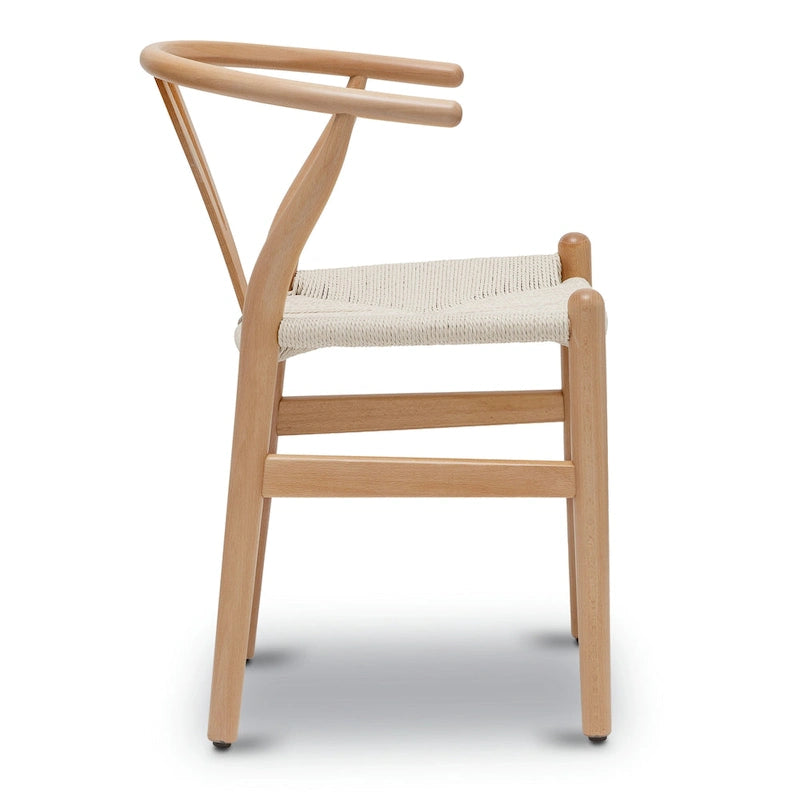 Geflechtstühle mit Massivholzgestell (2er-Set)
