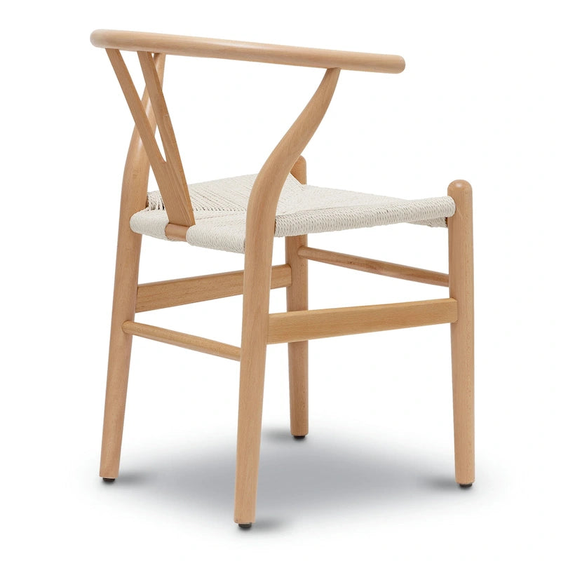 Geflechtstühle mit Massivholzgestell (2er-Set)