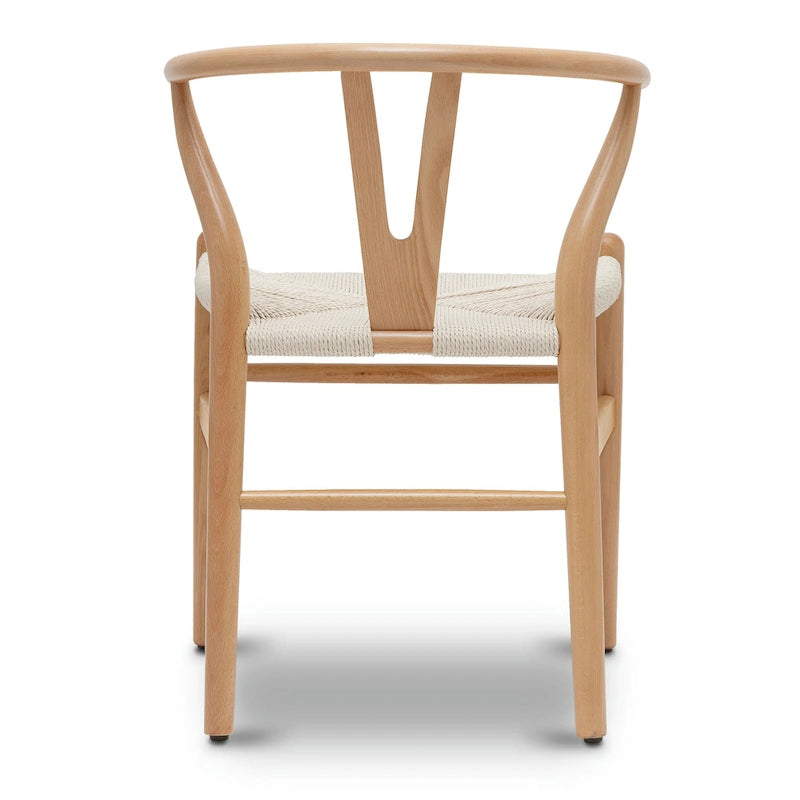 Geflechtstühle mit Massivholzgestell (2er-Set)