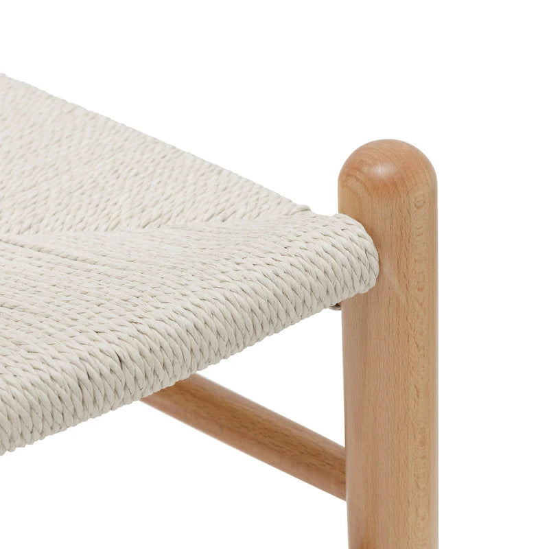 Geflechtstühle mit Massivholzgestell (2er-Set)