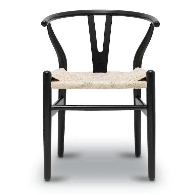 Geflechtstühle mit Massivholzgestell (2er-Set)