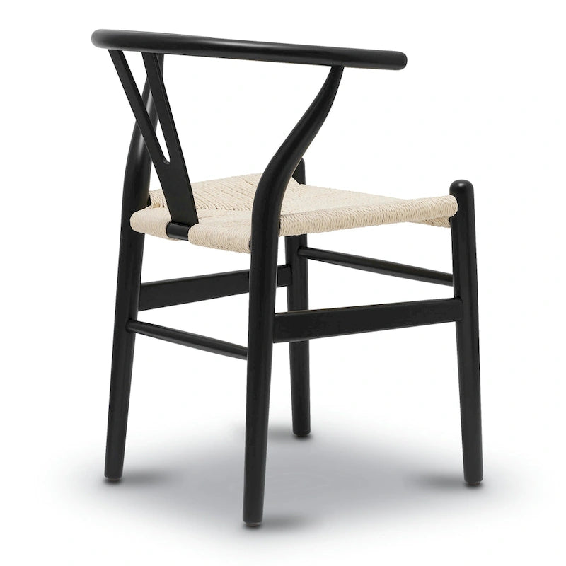 Geflechtstühle mit Massivholzgestell (2er-Set)