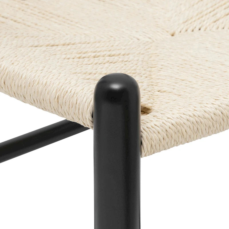 Geflechtstühle mit Massivholzgestell (2er-Set)