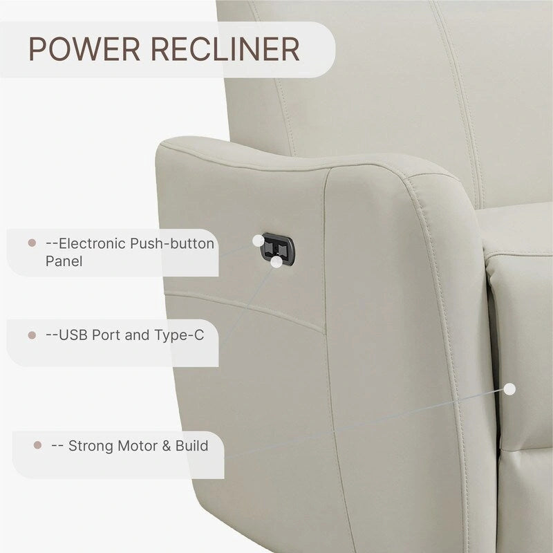 Fauteuil inclinable pivotant à bascule électrique, fauteuil d’allaitement inclinable