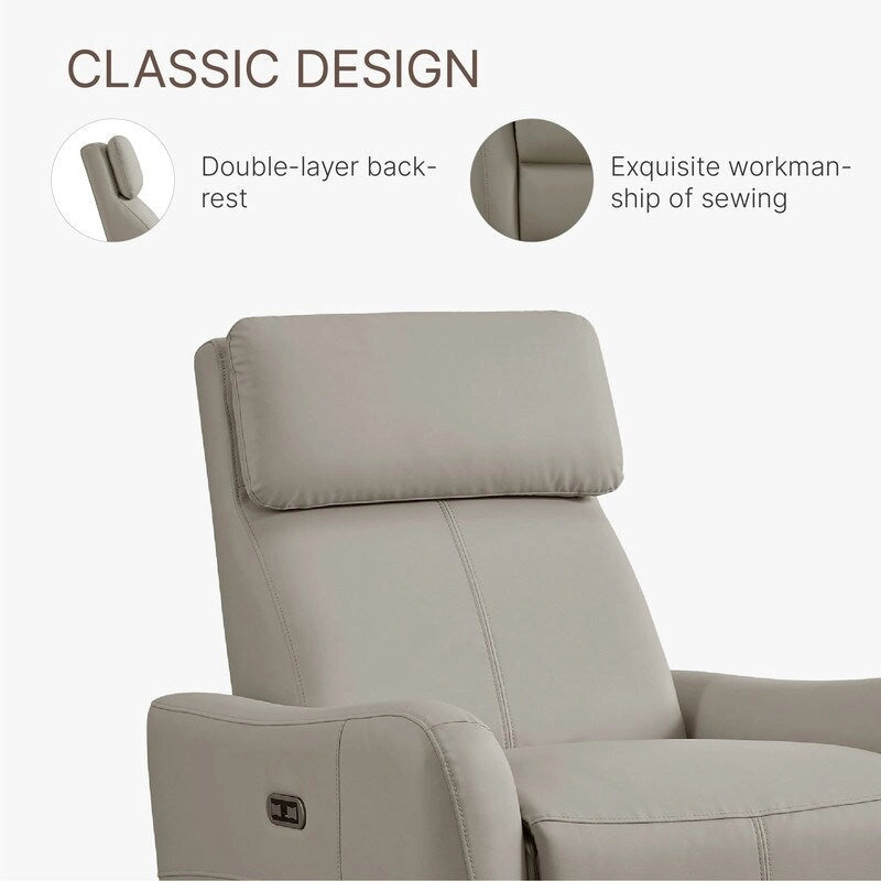 Fauteuil inclinable pivotant à bascule électrique, fauteuil d’allaitement inclinable