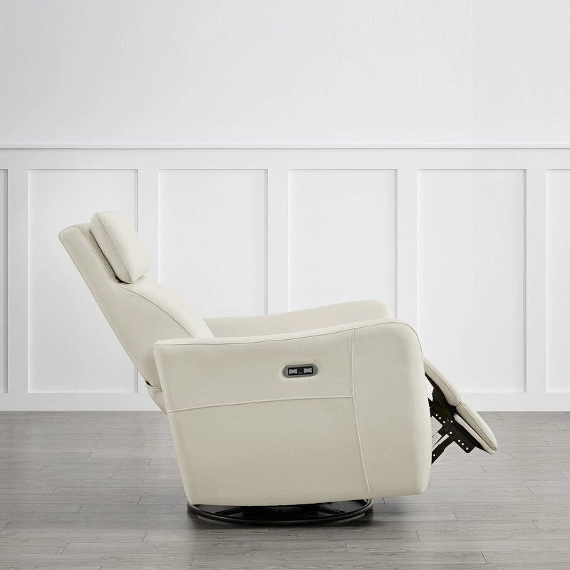 Fauteuil inclinable pivotant à bascule électrique, fauteuil d’allaitement inclinable