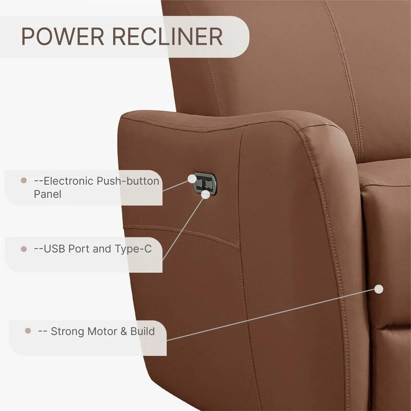 Fauteuil inclinable pivotant à bascule électrique, fauteuil d’allaitement inclinable